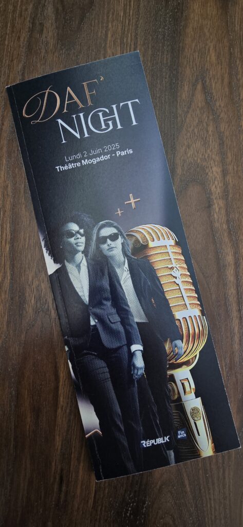 Catalogue officiel Daf Night 2025 avec Acteo, coach de DAF et CFO référencé