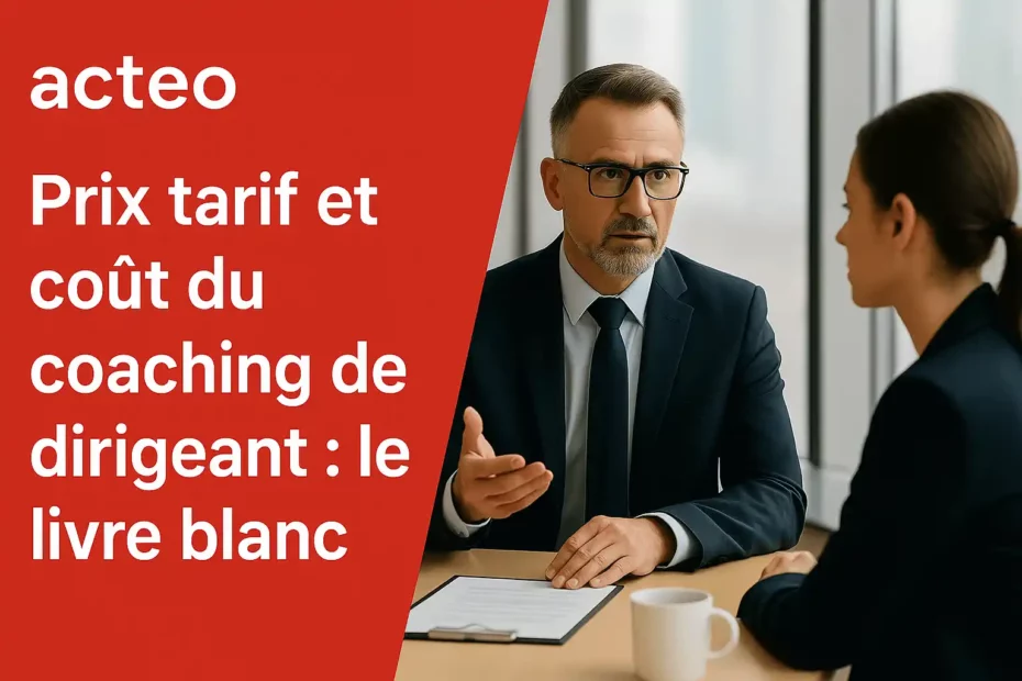 Coaching de dirigeant – tarif, prix et budget d’un coach professionnel
